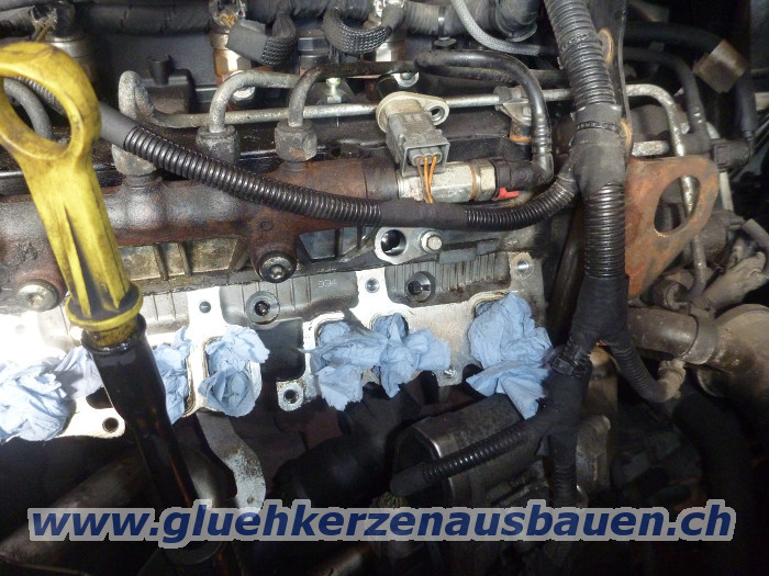 Abgebrochene Glühkerzen ausbauen aus Fiat
Ducato / Citroen Jumper / Peugeot Boxer mit 2.2
Motor