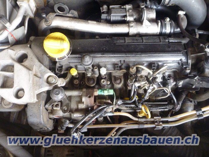 Abgerissene Glhkerze ausbauen aus
                        Renault / Dacia mit 1.5 dci Motor