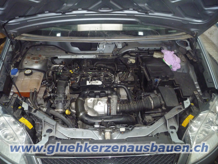 Abgerissene Glhkerze ausbauen aus Ford
                    C-Max mit 1.6 TDCi Motor