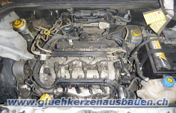 Abgerissene Glhkerze ausbauen aus Fiat Doblo
                1.3 JTD