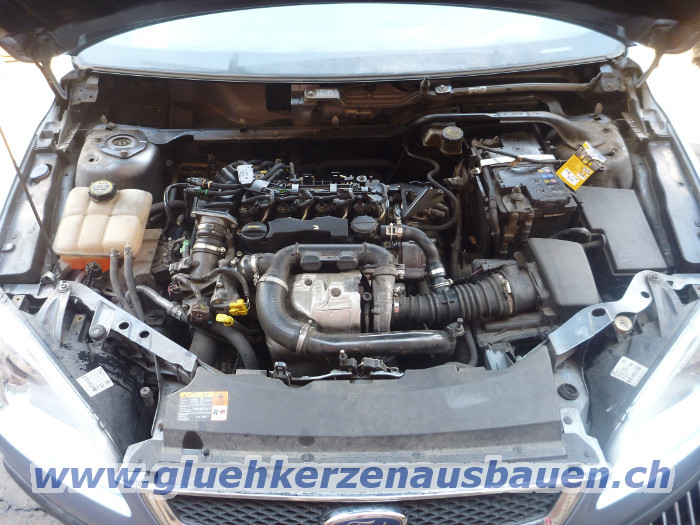 Abgerissene Glühkerze ausbauen aus Ford Focus
mit 1.6 TDCi Motor