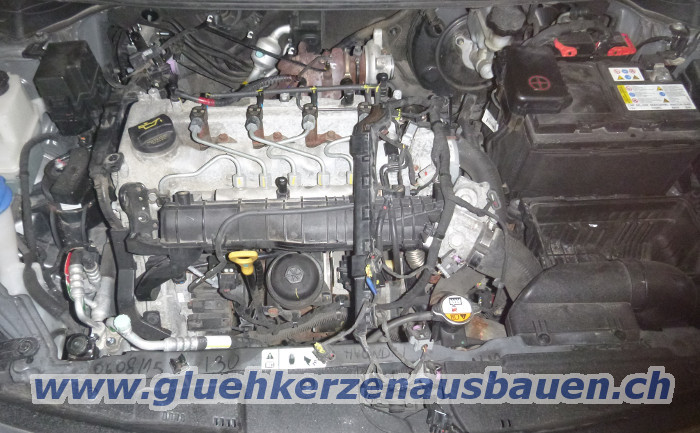 Abgerissene Glhkerze ausbauen aus Hyundai
                    i30 1.4 CRDi