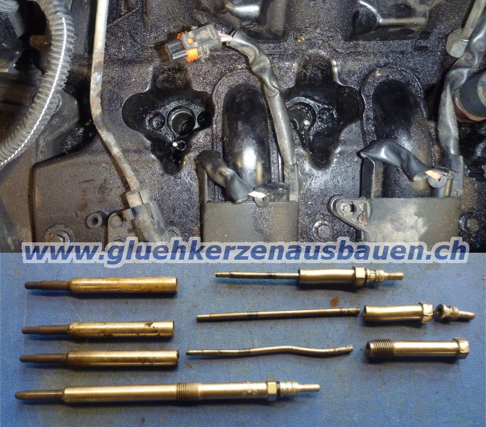 Abgerissene Glühkerze ausbauen aus Renault
Master / Opel Movano mit 2.2 und 2.5 16V Motoren