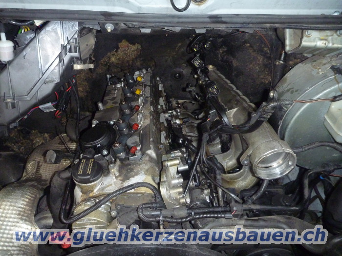 Abgerissene Glühkerze ausbauen aus Mercedes
Sprinter mit 2.7 Motor