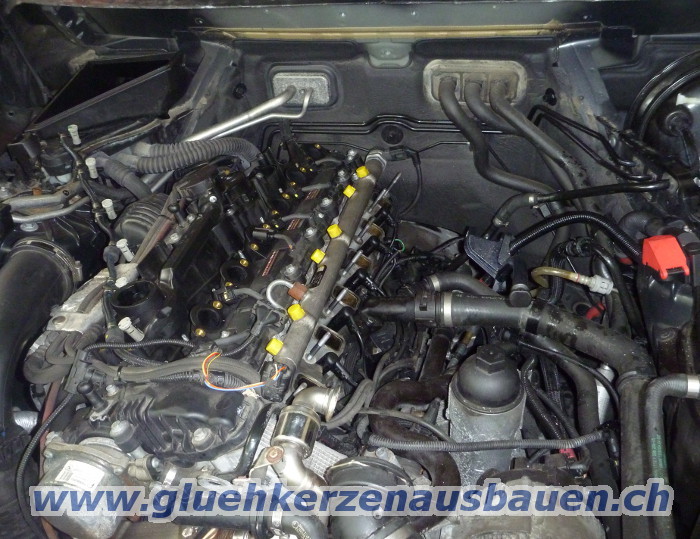 Abgerissene Glhkerze ausbauen aus BMW X6
                    3.5d e71