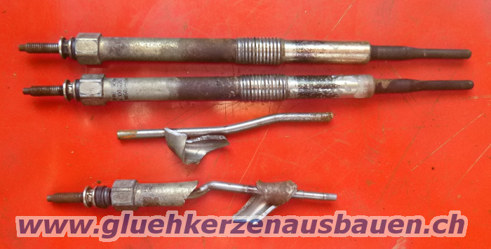 Abgerissene Glühkerzen ausbauen aus Toyota
Yaris mit 1.4 Motor